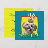 Uitnodigingscupcake - ShihPoo - Maggie Kaart (Voorkant / Achterkant)