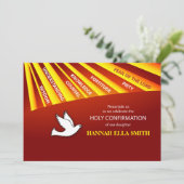 Uitnodigingsdochterbevestiging personaliseren, afk kaart (Staand voorkant)