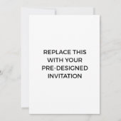 Uitnodigingsdrukkerij, voorontworpen kaart (Achterkant)