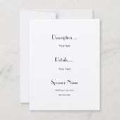 Uitnodigingsfeelpapier/crèmekleur 4,25 x 5,5 kaart (Achterkant)