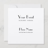 Uitnodigingsfeelpapier/crèmekleur 5,25 x 5,25 kaart (Voorkant)