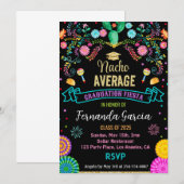 Uitnodigingsfeest voor Mexicaans Afstuderen Kaart (Voorkant / Achterkant)
