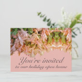 Uitnodigingsfeestdag Eerste Kerstdagen Kaart (Staand voorkant)