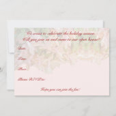 Uitnodigingsfeestdag Eerste Kerstdagen Kaart (Achterkant)