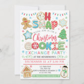 Uitnodigingsfeestdag kerstcadeau kaart (Voorkant)