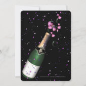 Uitnodigingsfles 2 voor nieuwjaarsfeest kaart (Achterkant)