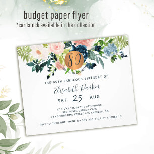 Uitnodigingsfolder 80ste verjaardagsfeest Budget b Flyer