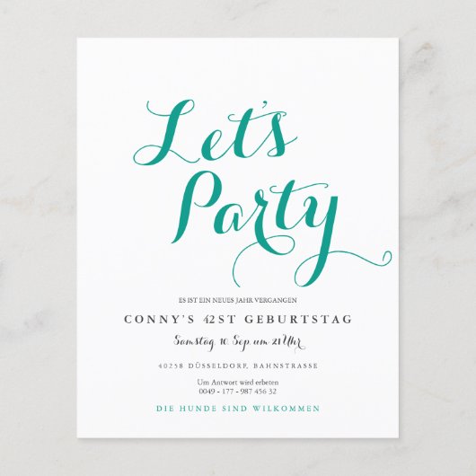 Uitnodigingsfolder mint flyer (Achterkant)