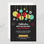Uitnodigingsfolder Nieuwejaarsfeest Kaart (Voorkant / Achterkant)