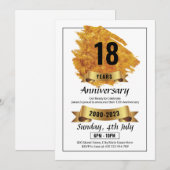 Uitnodigingsfolder Sjabloon Jubileum Kaart (Voorkant / Achterkant)