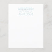 Uitnodigingsfolder voor een budgetbruiloft flyer (Achterkant)