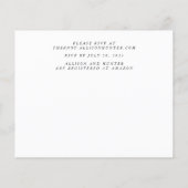 Uitnodigingsfolder voor een budgetbruiloft flyer (Achterkant)