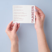 Uitnodigingsfolder voor een goedkoop huwelijk flyer (Hand)