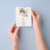 Uitnodigingsfolder voor een goedkope bruiloft flyer (Hand)