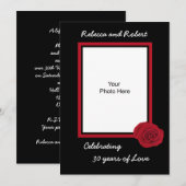 Uitnodigingsfoto 30-jarig huwelijksjubileum kaart (Voorkant / Achterkant)