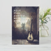 Uitnodigingsgitaar Kaart (Staand voorkant)