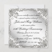 Uitnodigingskaart 25-jarig huwelijksjubileum kaart (Achterkant)
