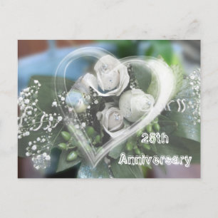 Uitnodigingskaart 25-jarig jubileum uitnodiging briefkaart