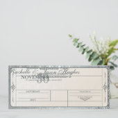 Uitnodigingskaart 25e zilveren huwelijksjubileum kaart (Staand voorkant)