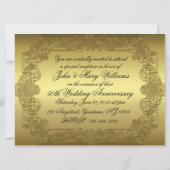 Uitnodigingskaart 50-jarig huwelijksjubileum kaart (Achterkant)