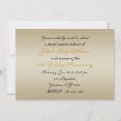 Uitnodigingskaart 50-jarig huwelijksjubileum kaart (Achterkant)