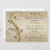 Uitnodigingskaart 50ste huwelijksverjaardag kaart (Achterkant)