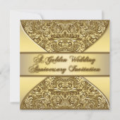 Uitnodigingskaart 50ste huwelijksverjaardag kaart (Voorkant)