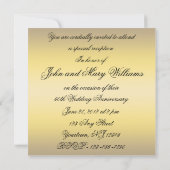 Uitnodigingskaart 50ste huwelijksverjaardag kaart (Achterkant)