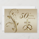 Uitnodigingskaart 50ste trouwdag kaart (Voorkant)