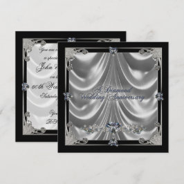 Uitnodigingskaart 60-jarig huwelijksjubileum kaart