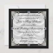 Uitnodigingskaart 60-jarig huwelijksjubileum kaart (Achterkant)