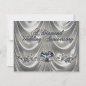 Uitnodigingskaart 60-jarig huwelijksjubileum kaart (Voorkant)