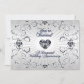 Uitnodigingskaart 60e trouwdag kaart (Voorkant)