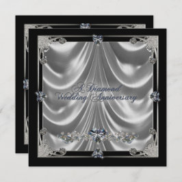 Uitnodigingskaart 60e trouwdagjubileum kaart