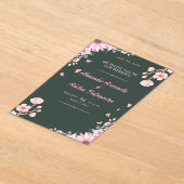 uitnodigingskaart acryl uitnodigingen (Laagn)