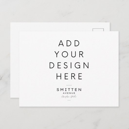 Uitnodigingskaart Afdrukken Uitnodiging Briefkaart (Voorkant / Achterkant)