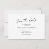 Uitnodigingskaart Afstudeerfeest 'Save The Date' Save The Date (Achterkant)