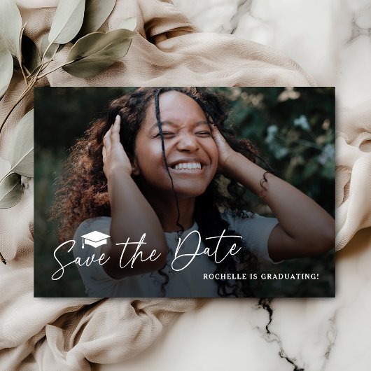 Uitnodigingskaart Afstudeerfeest 'Save The Date' Save The Date