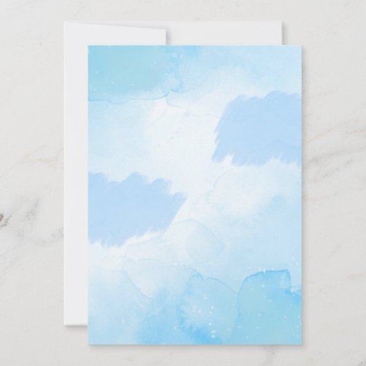 Uitnodigingskaart - Baby shower Kaart (Achterkant)