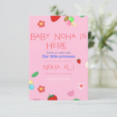 Uitnodigingskaart Bedankkaart (Staand voorkant)