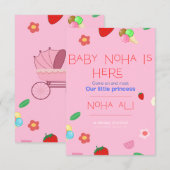 Uitnodigingskaart Bedankkaart (Voorkant / Achterkant)