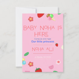 Uitnodigingskaart Bedankkaart