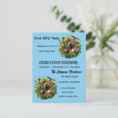 Uitnodigingskaart Briefkaart (Staand voorkant)