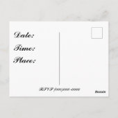 Uitnodigingskaart Bruidsfeest Briefkaart (Achterkant)