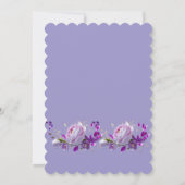 Uitnodigingskaart details bruiloft kaart (Achterkant)