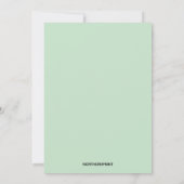 Uitnodigingskaart 'Eetbare Vaas met Vergeet-mij-ni Kaart (Achterkant)