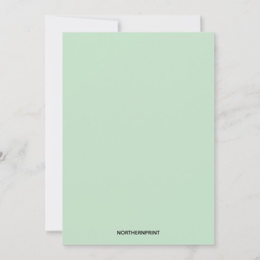 Uitnodigingskaart 'Eetbare Vaas met Vergeet-mij-ni Kaart (Achterkant)