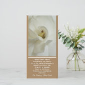 Uitnodigingskaart Gardenia Sympathy Thank You Bedankkaart (Staand voorkant)