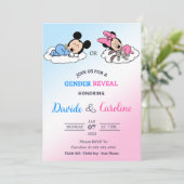 Uitnodigingskaart geslacht onthulling kaart (Staand voorkant)