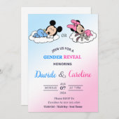 Uitnodigingskaart geslacht onthulling kaart (Voorkant / Achterkant)